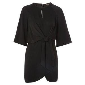 Topshop Tie Front Mini Dress